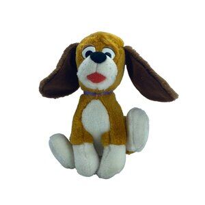 Vtg Disney The Fox And‎ The Hound Copper Puppy Dog Plush Stuffed Animal Toy 7.5"